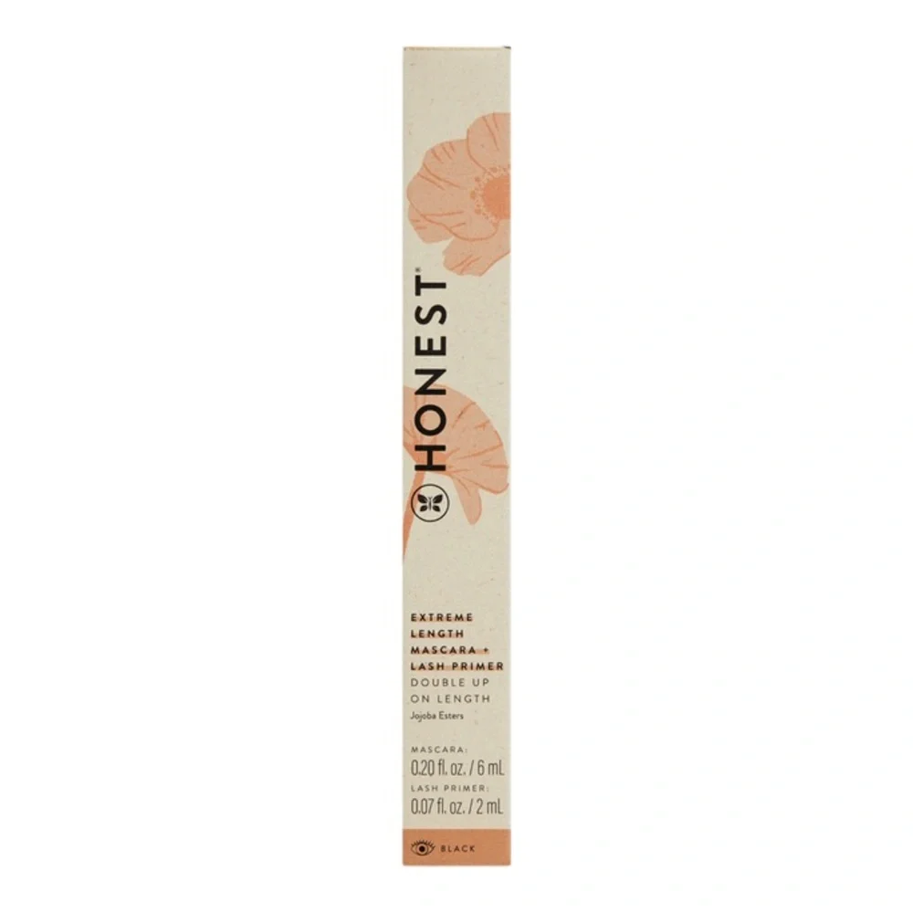 Honest Beauty 2-in-1 Extreme Length Mascara + Lash Primer NIB Clean Beauty